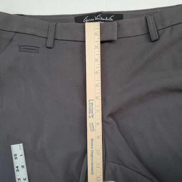 Gloria Vanderbilt The Perfect Fit Womens Pants Size 14 Short Gray EUC - Picture 7 of 10